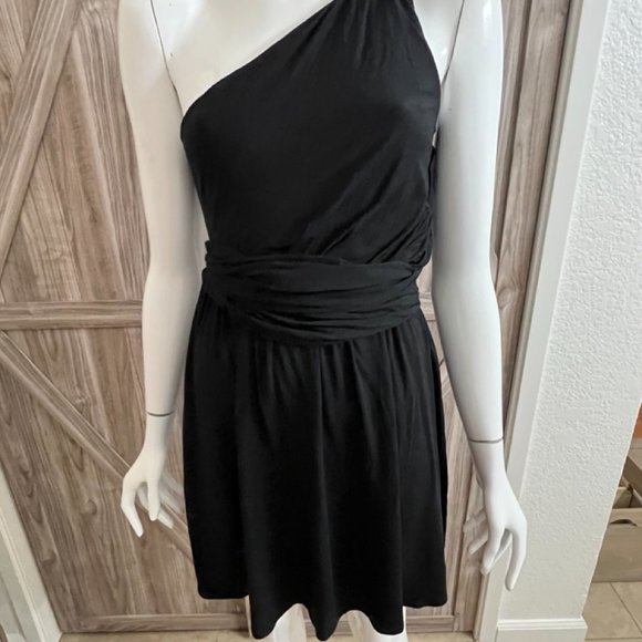 tart one shoulder dress Tart Womens Size L Black One Sleeve Off The Shoulder Bodycon Dress